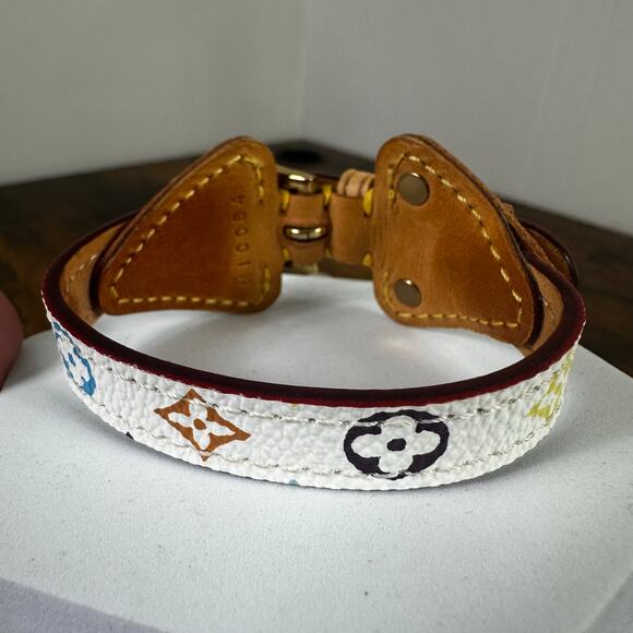 Louis Vuitton Theda‎ Multicolor Monogram Leather Bracelet - Picture 3 of 10